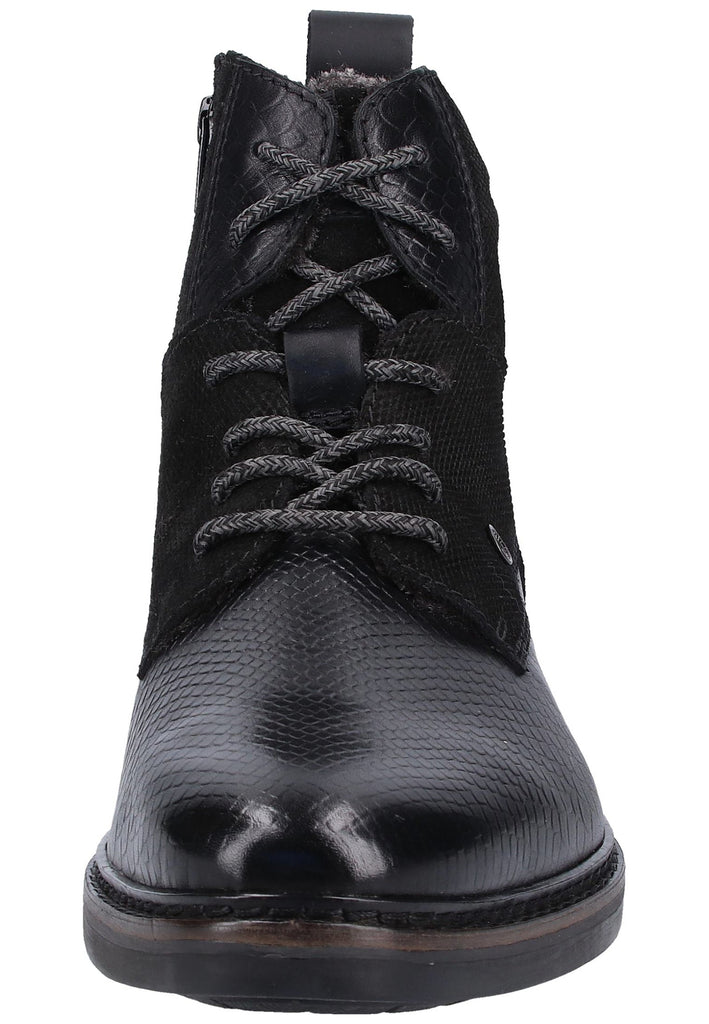 Bugatti Stiefelette Nappaleder Schwarz Warmfutter - surf4shoes