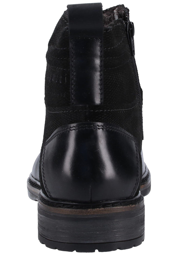 Bugatti Stiefelette Nappaleder Schwarz Warmfutter - surf4shoes
