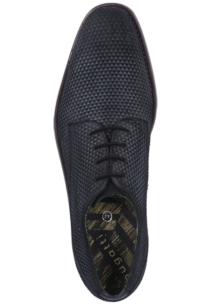 Bugatti Businessschuhe Veloursleder Schwarz - surf4shoes
