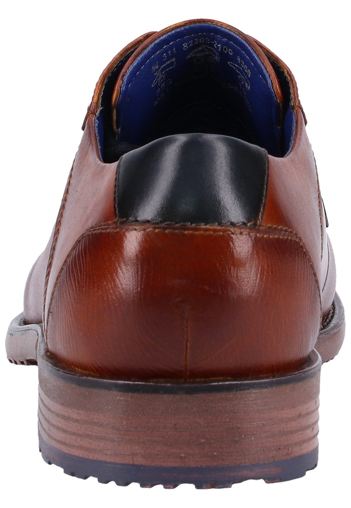 Bugatti Businessschuhe Glattleder Cognac - surf4shoes