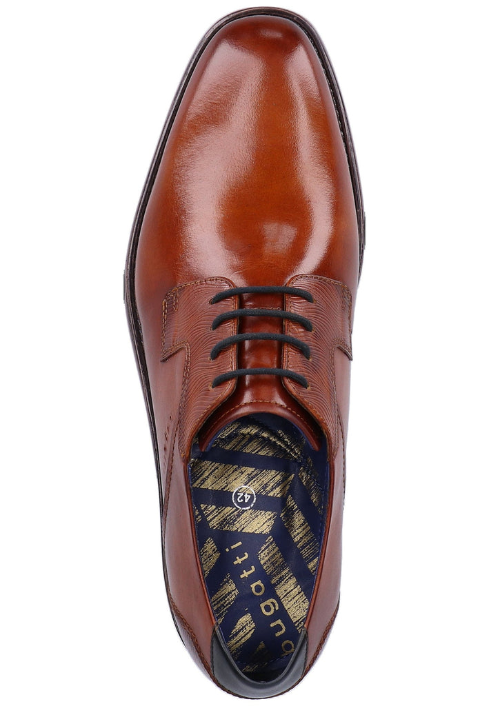 Bugatti Businessschuhe Glattleder Cognac - surf4shoes
