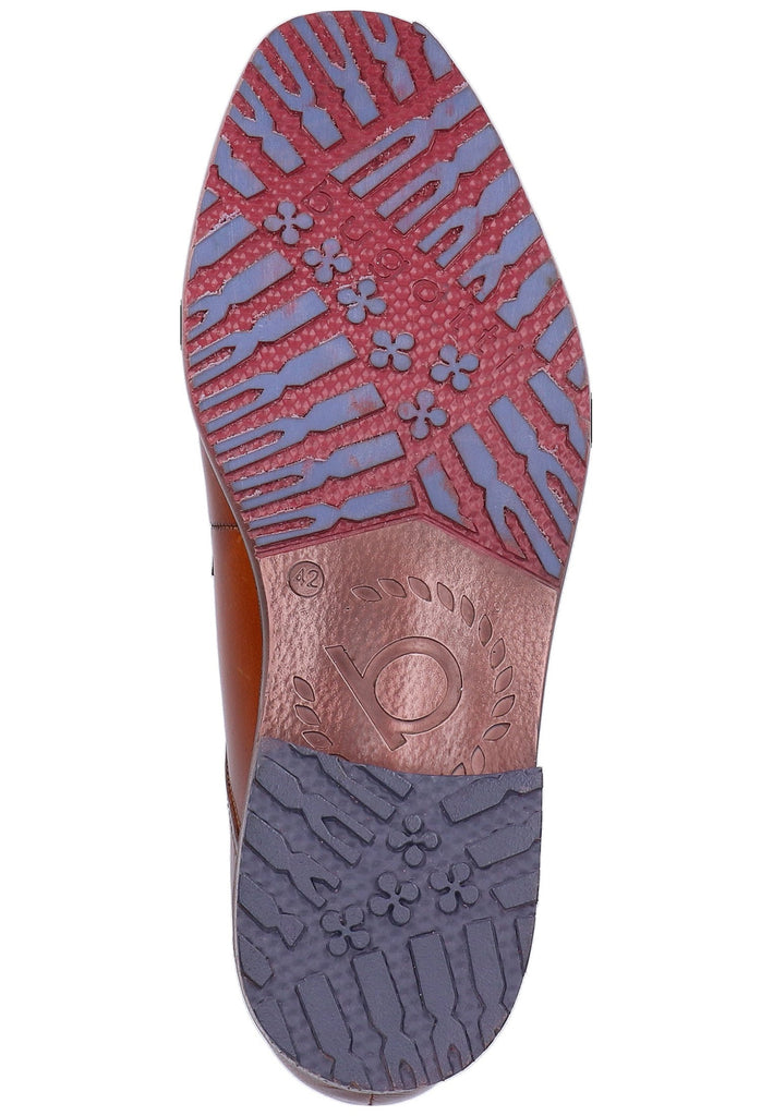 Bugatti Businessschuhe Glattleder Cognac - surf4shoes