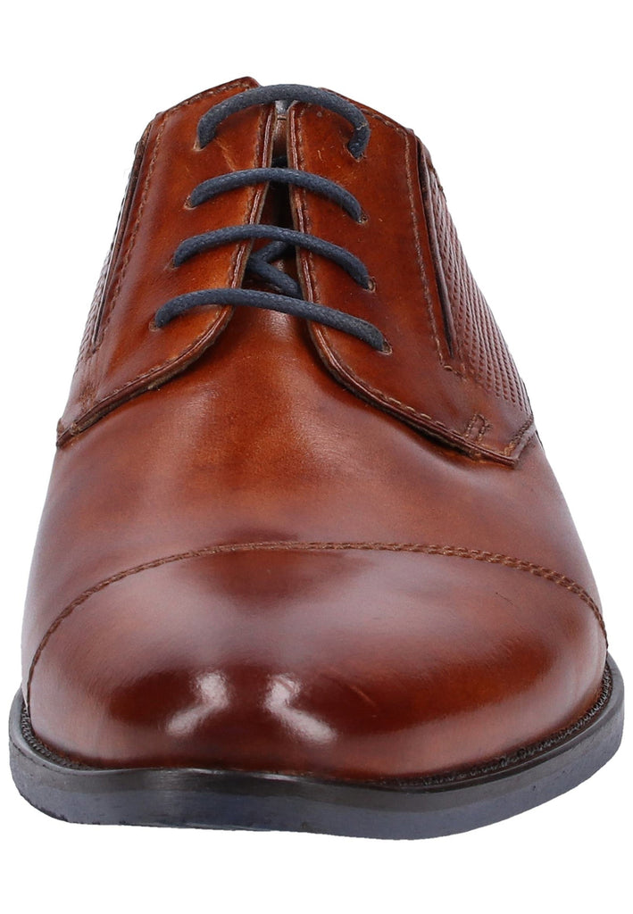 Bugatti Businessschuhe Glattleder Cognac - surf4shoes