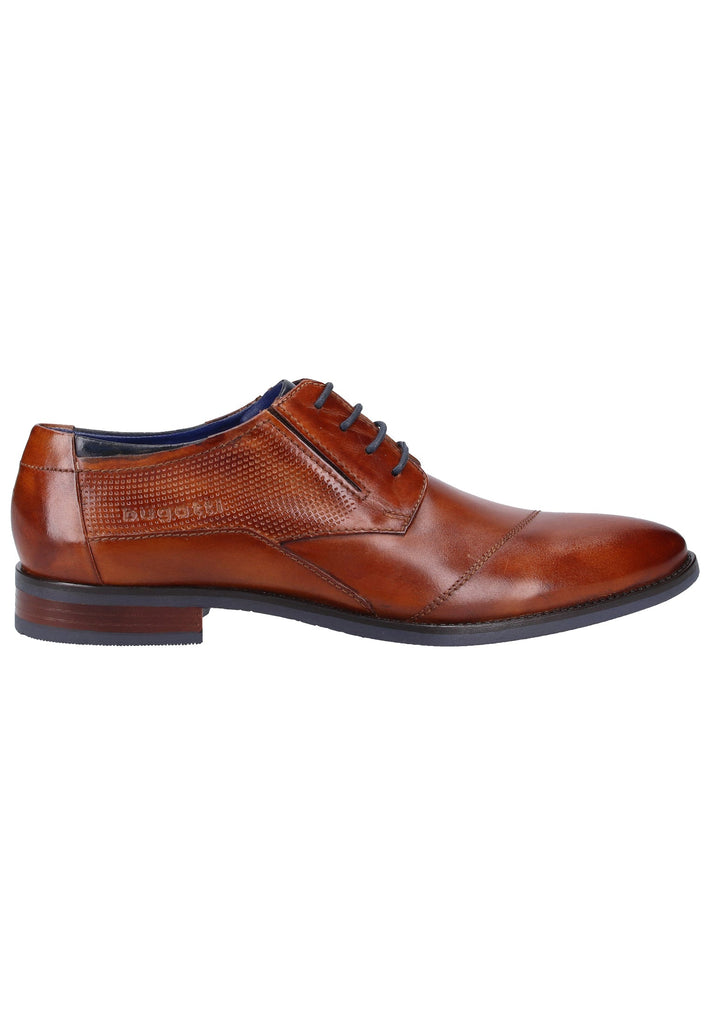 Bugatti Businessschuhe Glattleder Cognac - surf4shoes