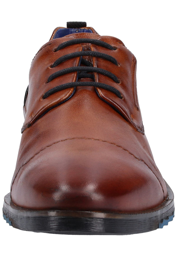 Bugatti Businessschuhe Glattleder Cognac - surf4shoes