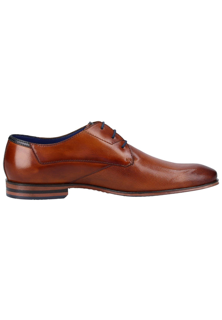 Bugatti Businessschuhe Glattleder Cognac - surf4shoes