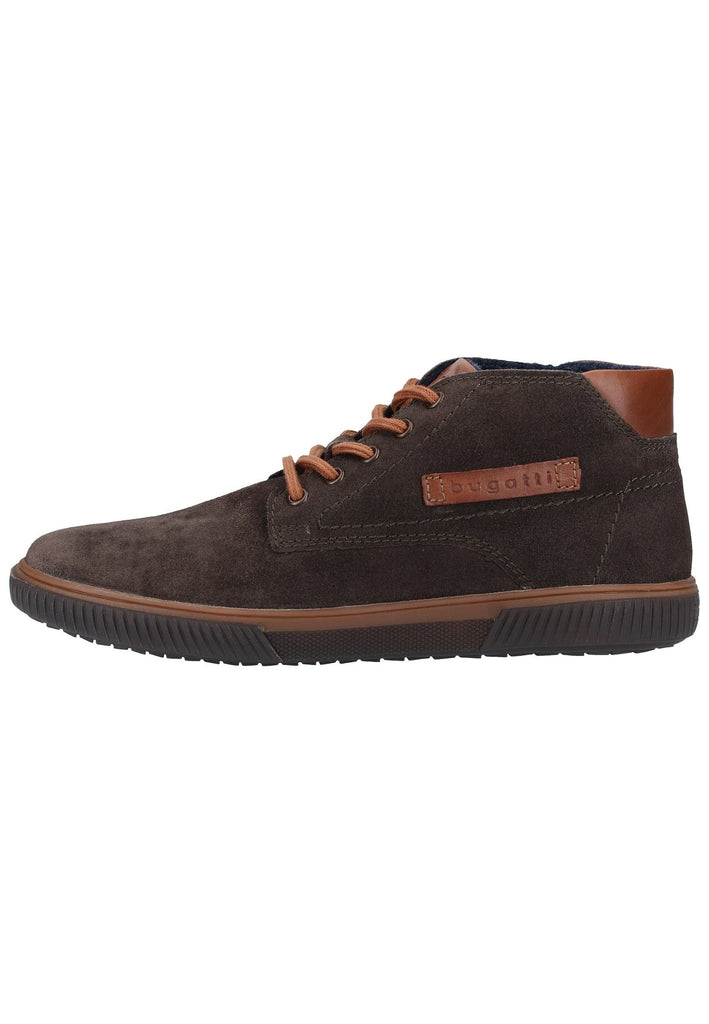Bugatti Halbschuhe Veloursleder Dunkelgrau - surf4shoes
