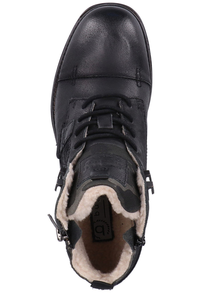 Bugatti Stiefelette Nappaleder Schwarz Warmfutter - surf4shoes