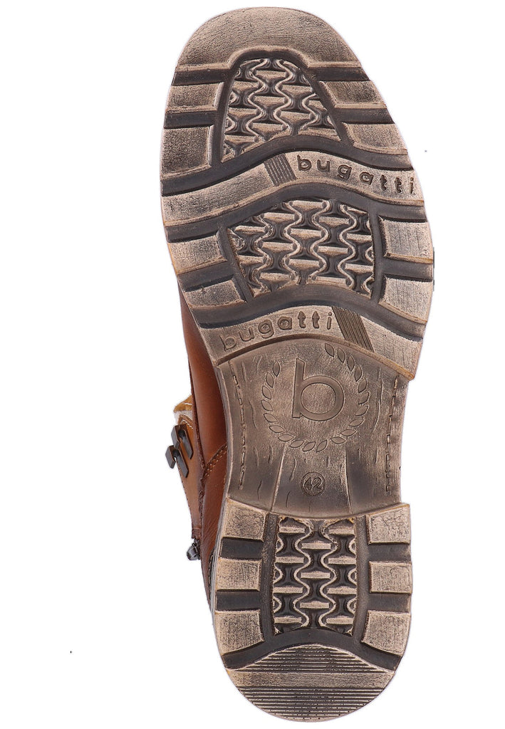 Bugatti Stiefelette Nappaleder Cognac - surf4shoes