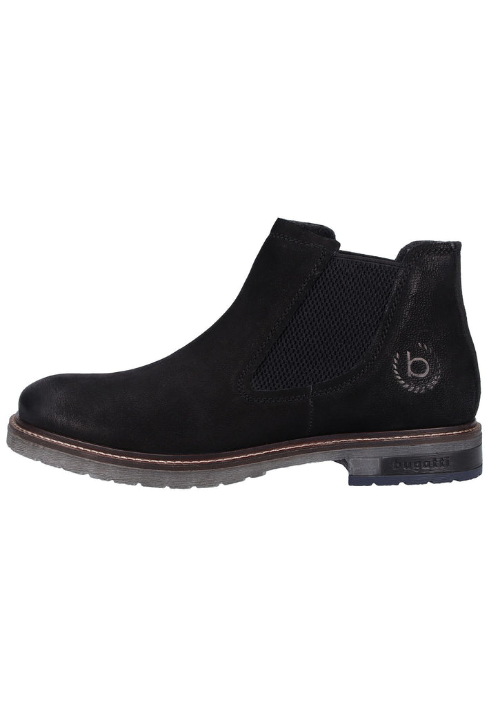 Bugatti Stiefelette Nubukleder Schwarz Warmfutter - surf4shoes
