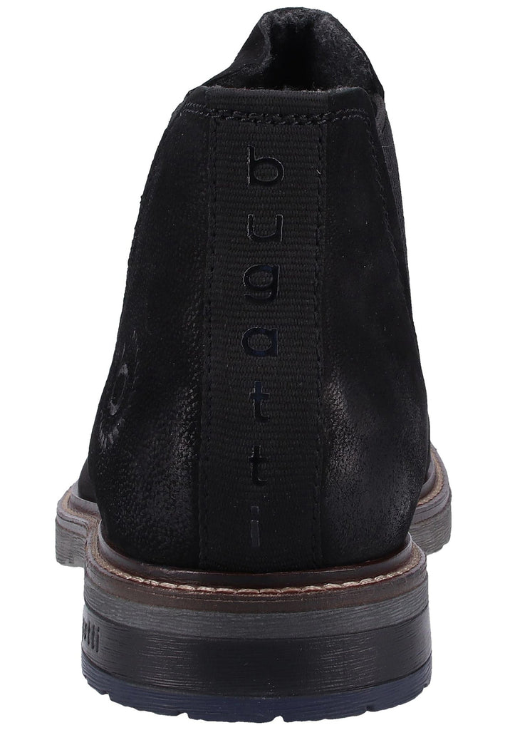 Bugatti Stiefelette Nubukleder Schwarz Warmfutter - surf4shoes