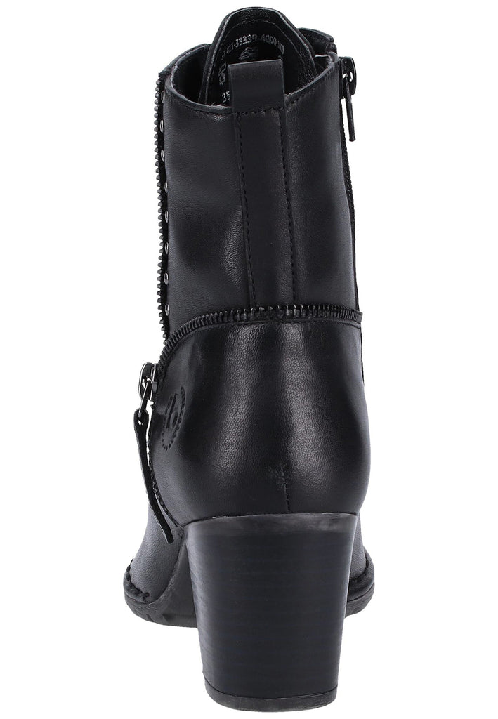 Bugatti Stiefelette Nappaleder Schwarz - surf4shoes