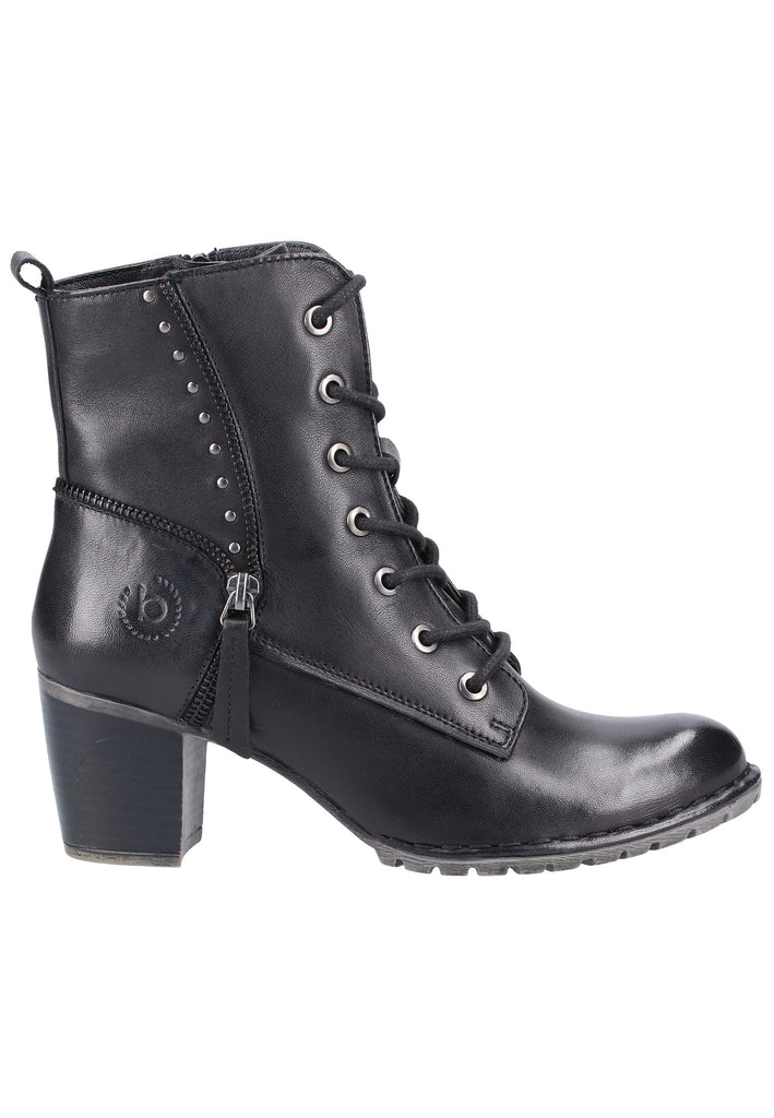 Bugatti Stiefelette Nappaleder Schwarz - surf4shoes