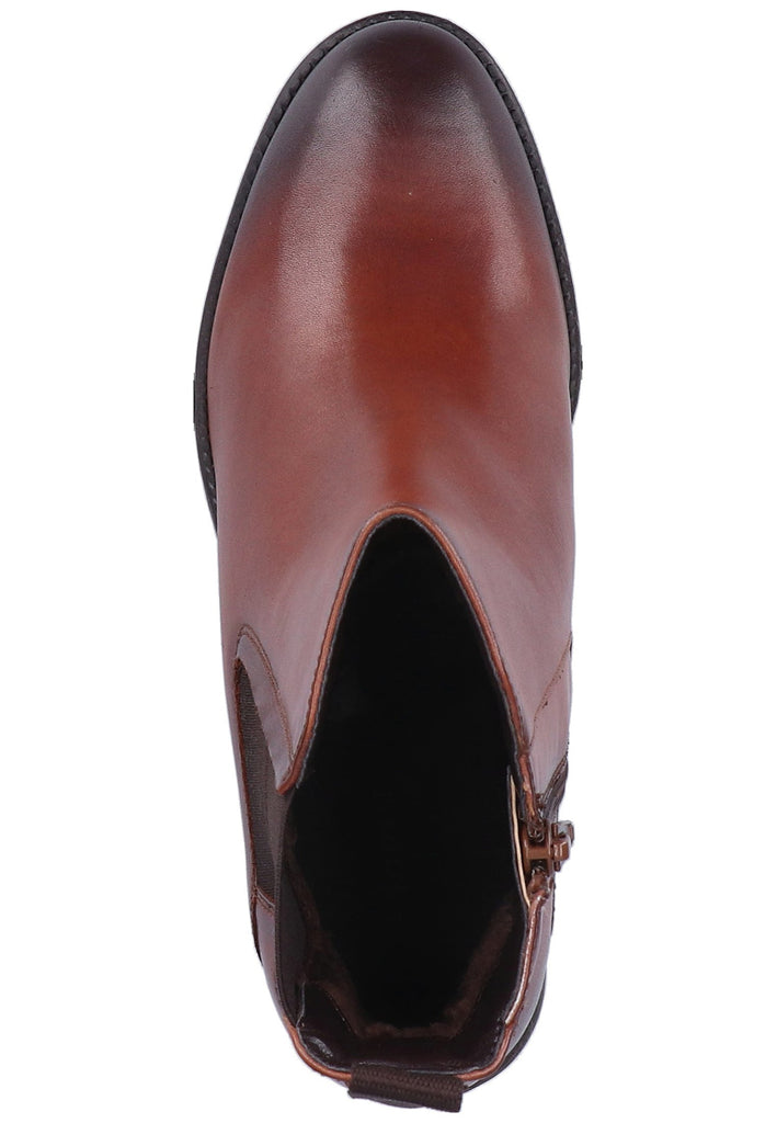 Bugatti Stiefelette Nappaleder Cognac - surf4shoes