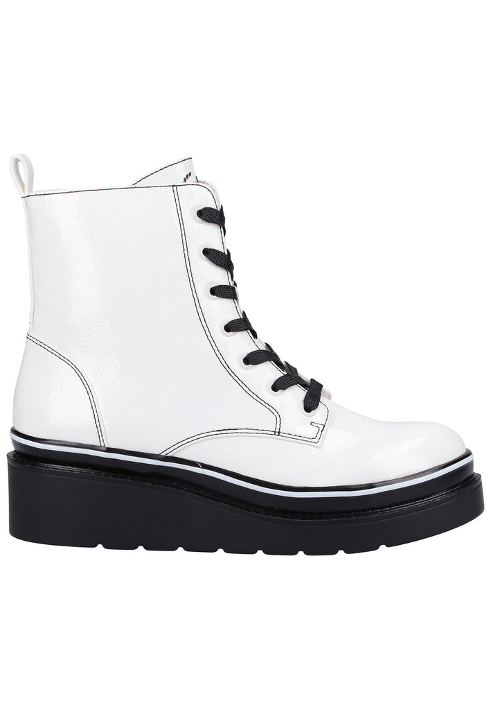 Bugatti Stiefelette Lederimitat Weiß Warmfutter - surf4shoes