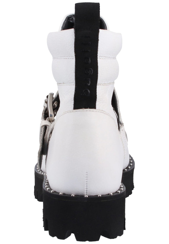 Bugatti Stiefelette Nappaleder Weiß/Schwarz - surf4shoes