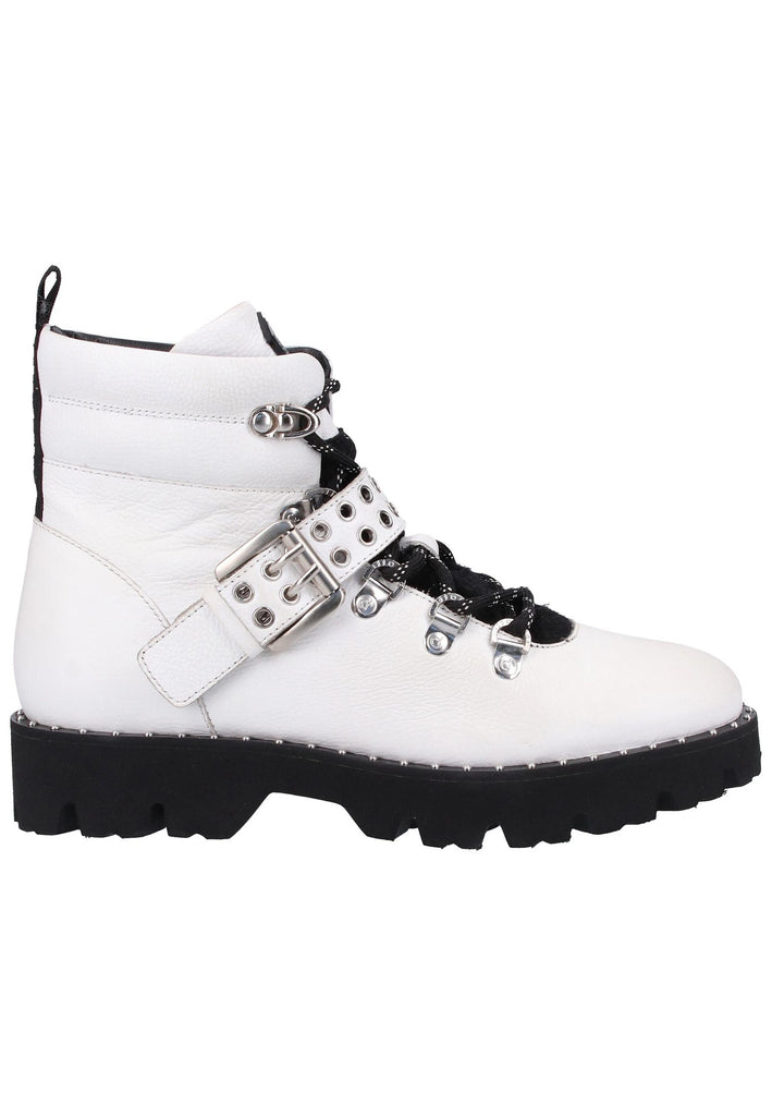 Bugatti Stiefelette Nappaleder Weiß/Schwarz - surf4shoes