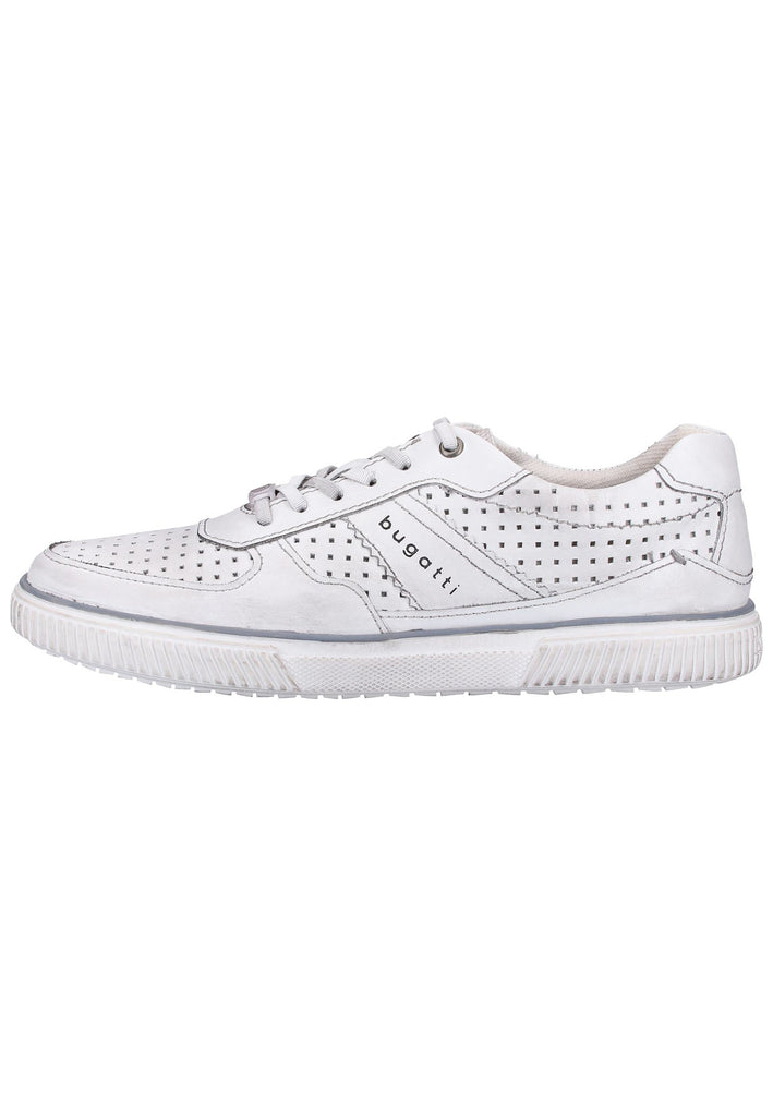 Bugatti Sneaker Nappaleder Weiß - surf4shoes