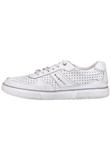 Bugatti Sneaker Nappaleder Weiß - surf4shoes