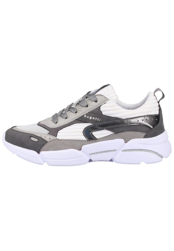 Bugatti Sneaker Lederimitat Grau/Weiß - surf4shoes