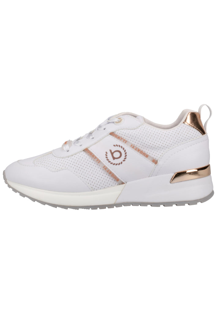Bugatti Sneaker Nappaleder Weiß - surf4shoes