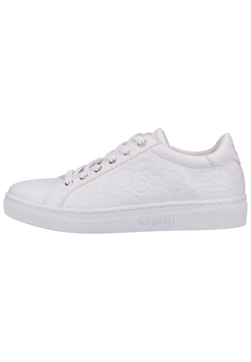 Bugatti Sneaker Lederimitat Weiß - surf4shoes