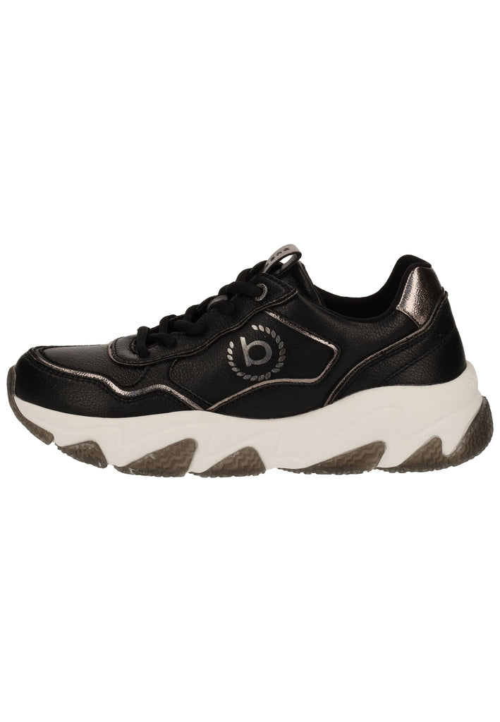 Bugatti Sneaker Lederimitat Schwarz/Grau - surf4shoes