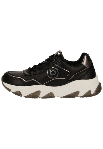 Bugatti Sneaker Lederimitat Schwarz/Grau - surf4shoes