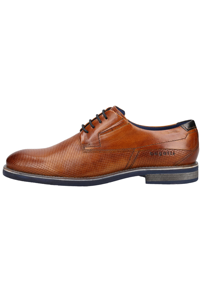 Bugatti Businessschuhe Glattleder Cognac - surf4shoes