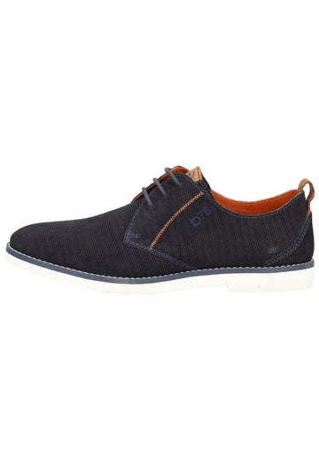 Bugatti Halbschuhe Veloursleder Blue - surf4shoes
