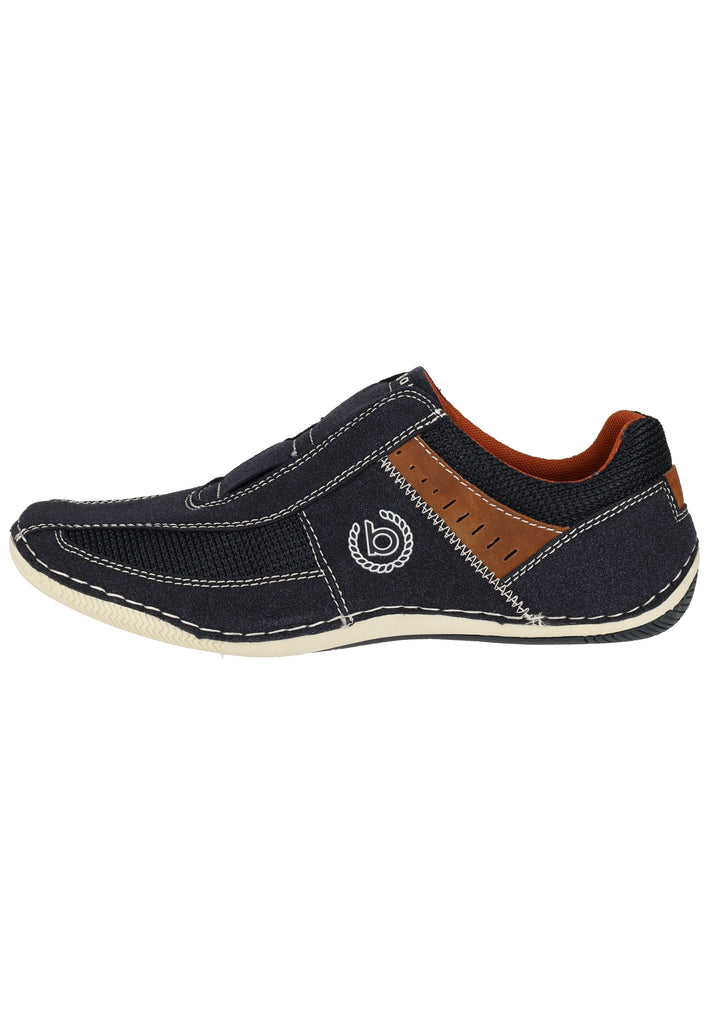 Bugatti Sneaker Lederimitat Dunkelblau - surf4shoes