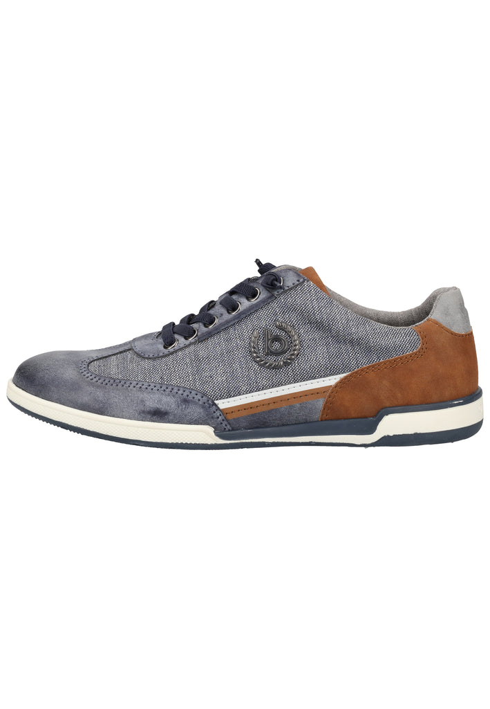 Bugatti Sneaker Lederimitat/Textil Blau - surf4shoes