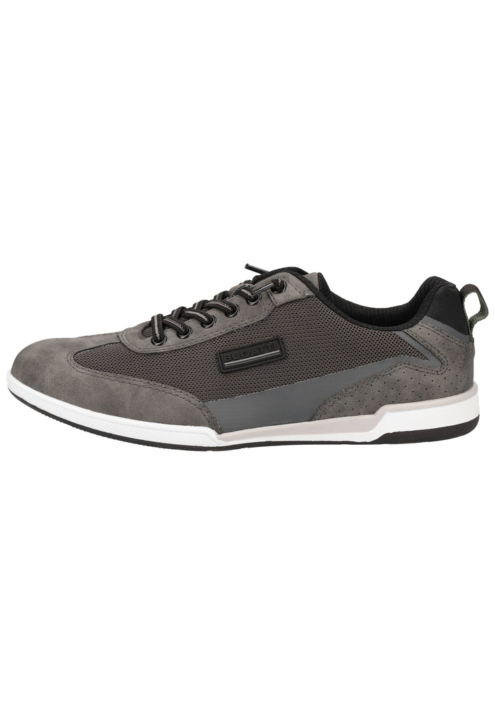 Bugatti Sneaker Leder/Textil Dunkelgrau - surf4shoes