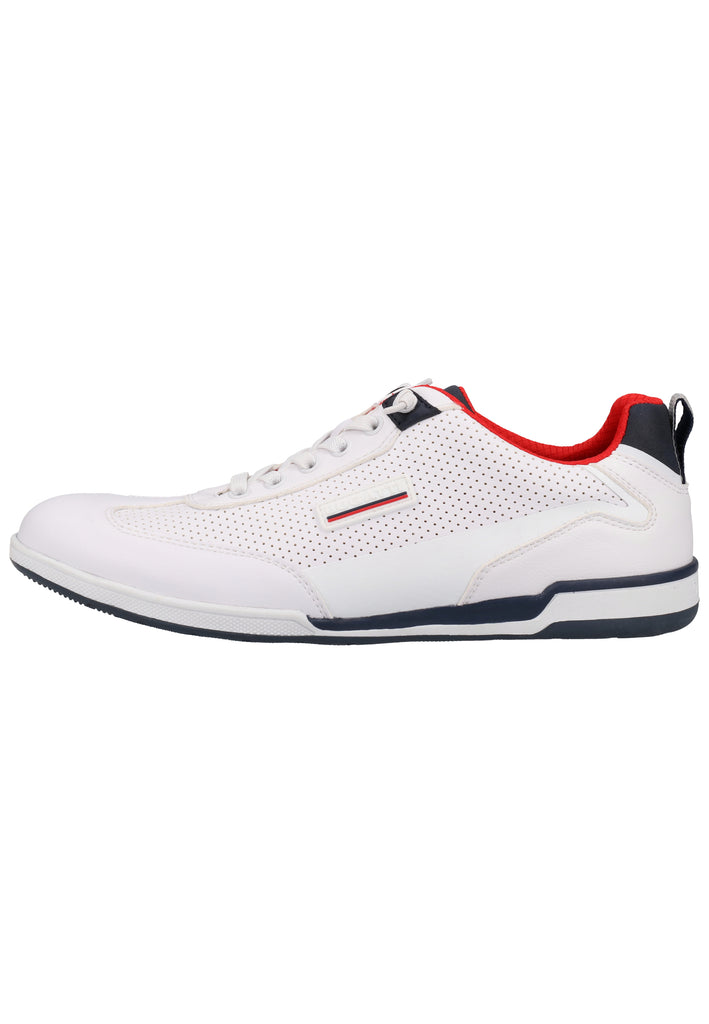 Bugatti Sneaker Lederimitat Weiß - surf4shoes
