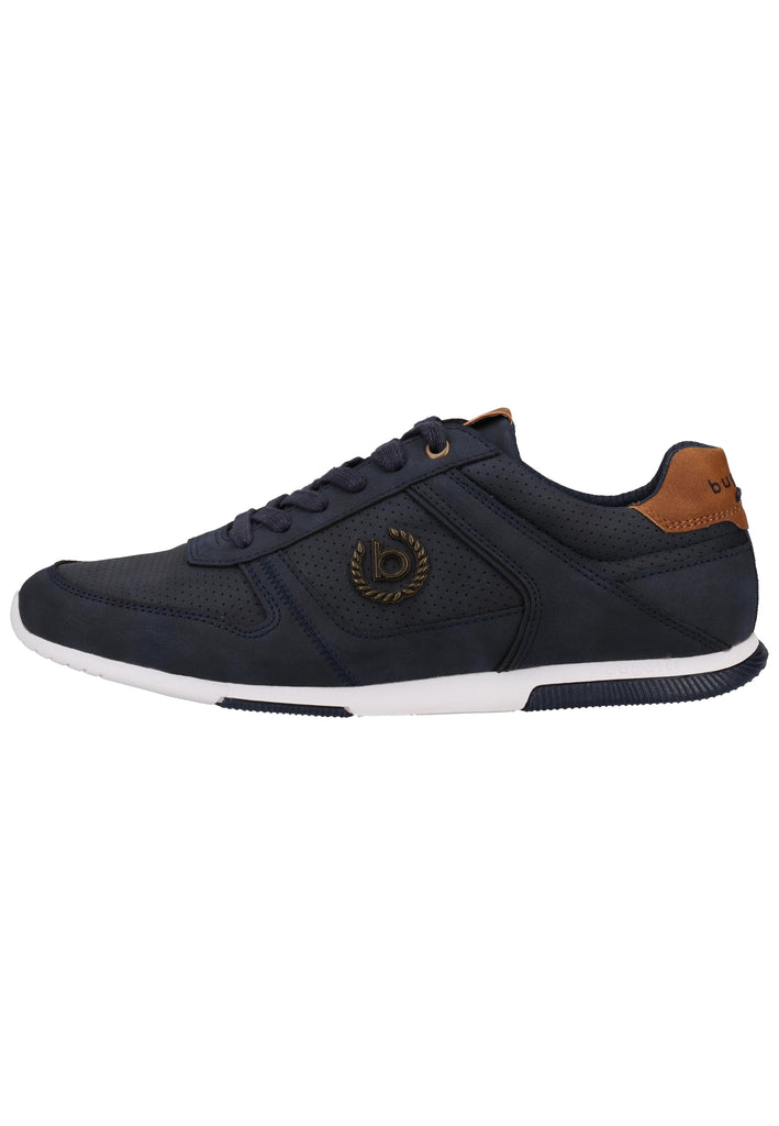 Bugatti Sneaker Lederimitat Dunkelblau - surf4shoes