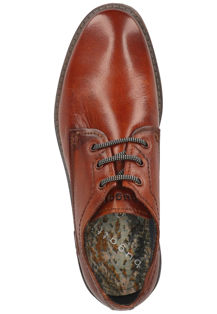 Bugatti Businessschuhe Glattleder Cognac - surf4shoes