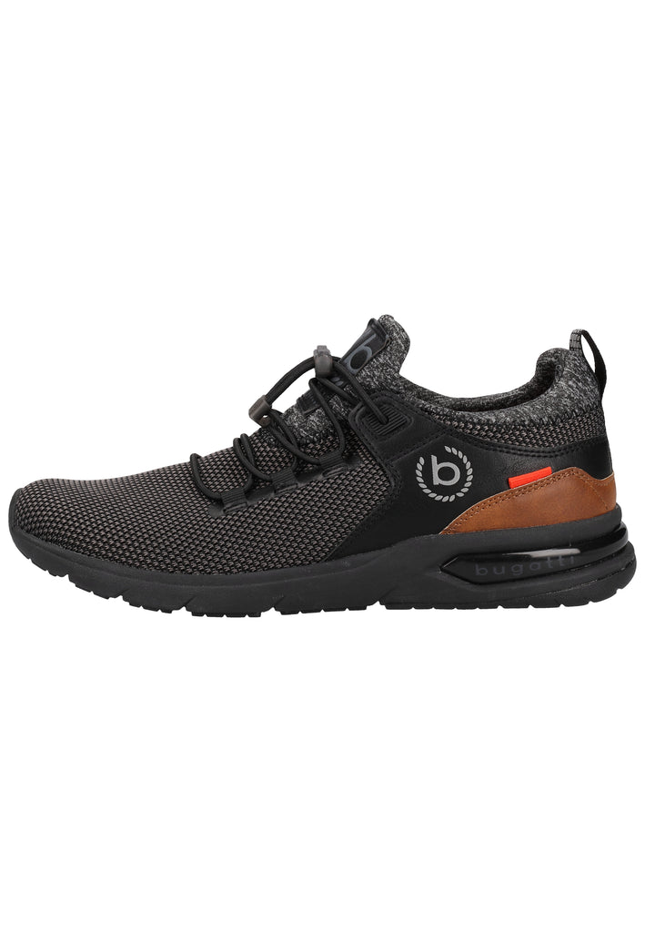 Bugatti Sneaker Lederimitat/Textil Schwarz/Grau - surf4shoes