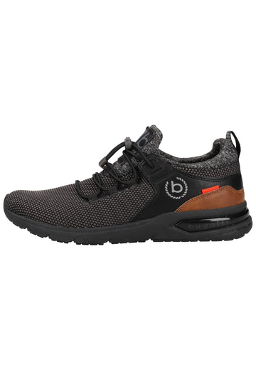 Bugatti Sneaker Lederimitat/Textil Schwarz/Grau - surf4shoes