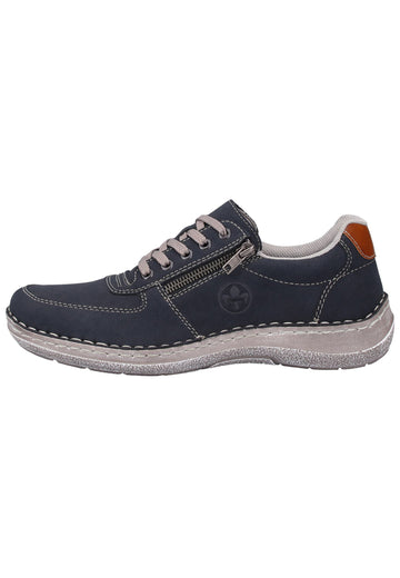Rieker Sneaker Lederimitat Pazifik - surf4shoes