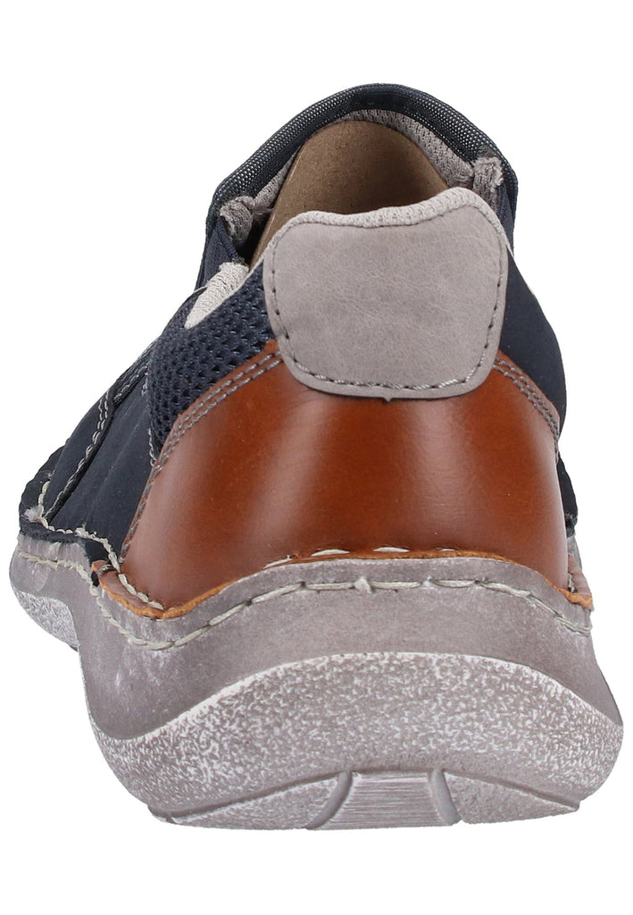 Rieker Slipper Lederimitat Pazifik - surf4shoes