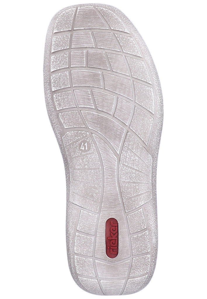 Rieker Slipper Lederimitat Pazifik - surf4shoes