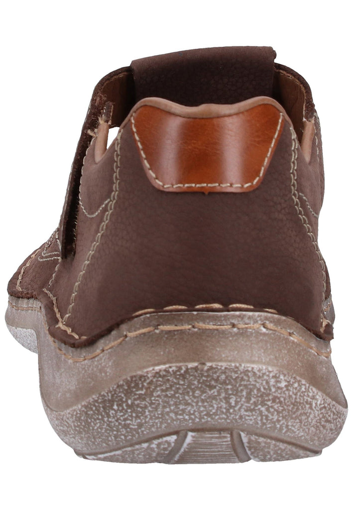 Rieker Halbschuhe Glattleder Dunkelbraun - surf4shoes