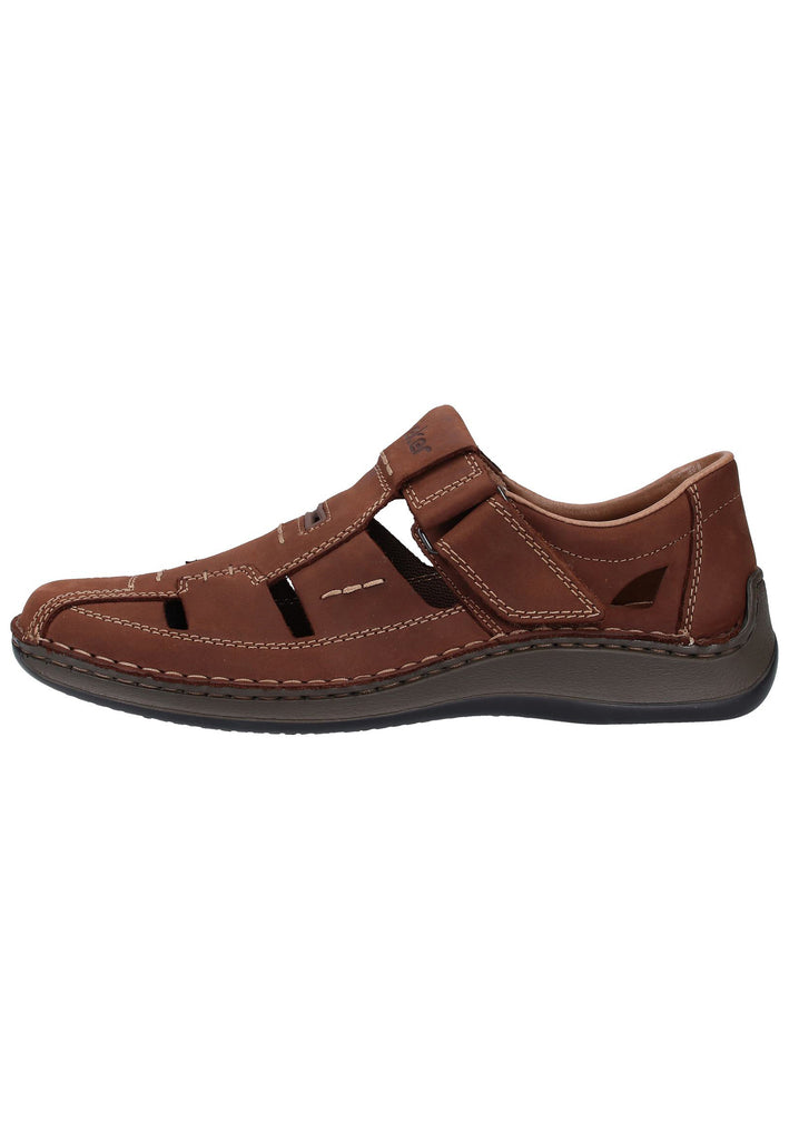 Rieker Halbschuhe Leder Braun - surf4shoes