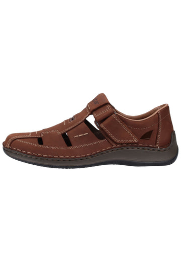 Rieker Halbschuhe Leder Braun - surf4shoes