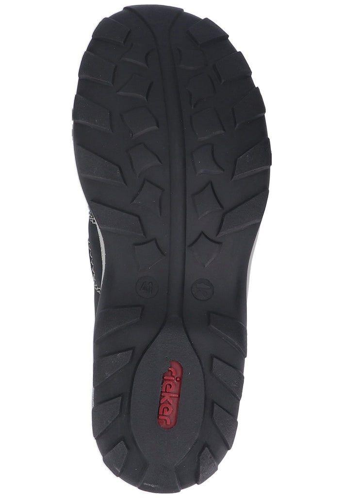 Rieker Halbschuhe Lederimitat Schwarz - surf4shoes