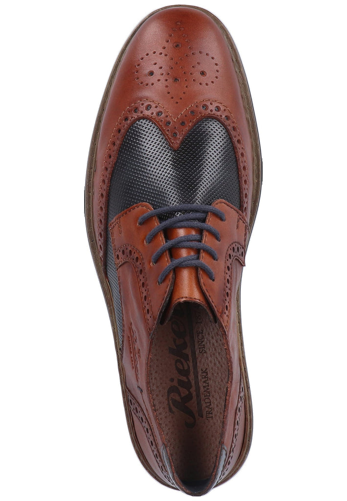 Rieker Halbschuhe Glattleder Nut - surf4shoes