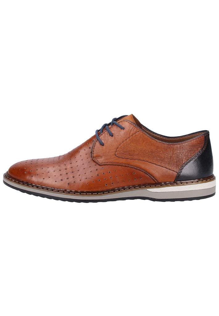 Rieker Halbschuhe Glattleder Braun - surf4shoes