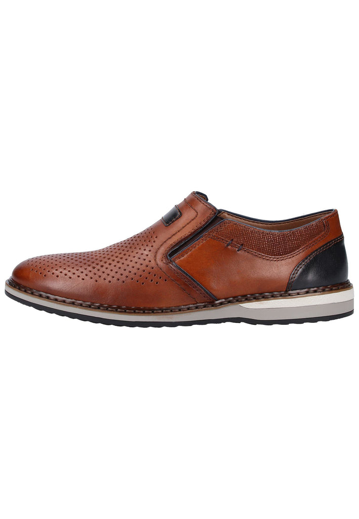 Rieker Halbschuhe Glattleder Nut - surf4shoes