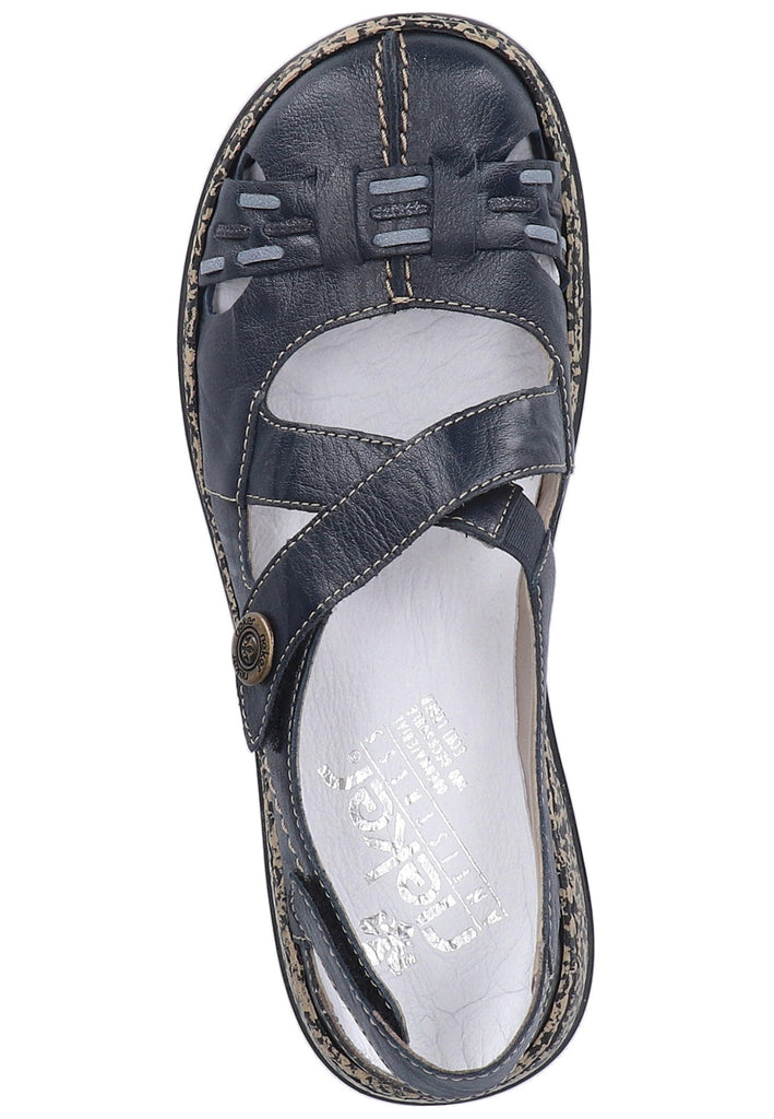 Rieker Sandalen Glattleder Pazifik - surf4shoes