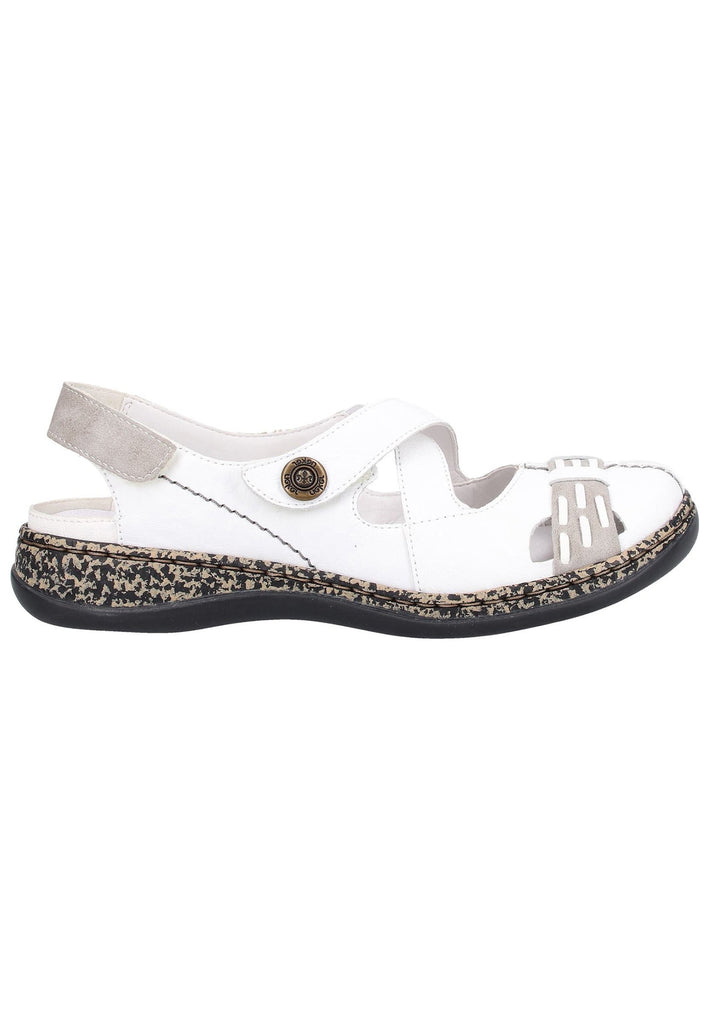 Rieker Sandalen Glattleder Weiß - surf4shoes